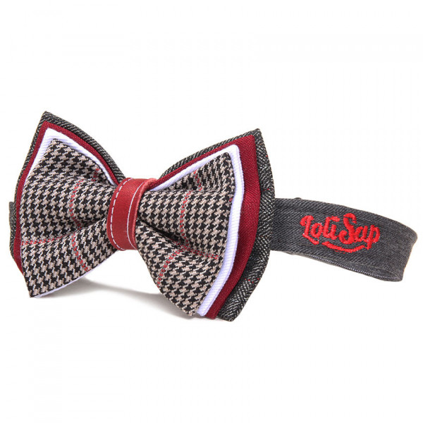 Nœud papillon homme pied de poule