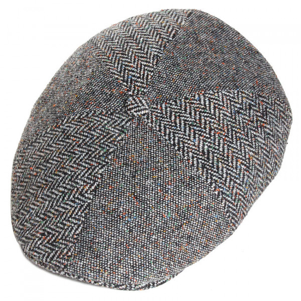 casquette en laine grise à six pans marque M by Fléchet