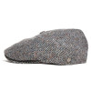 casquette en laine grise à six pans