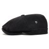 Casquette Hatteras cuir noir nappa wax