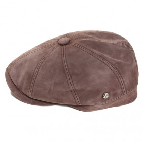 Casquette Hatteras cuir marron