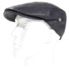 casquette en cuir noir marque M by Fléchet