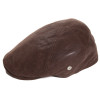 Casquette cuir marron et cache oreilles