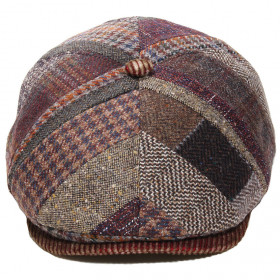 Casquette § panneaux patchwork marron M by Fléchet