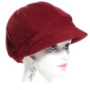 Casquette gavroche polaire femme couleur bordeaux