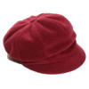 Casquette gavroche polaire femme couleur bordeaux