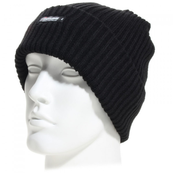 bonnet noir à revers