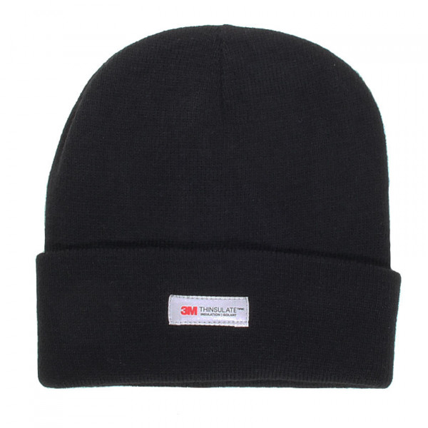 bonnet noir doublé polaire
