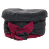béret polaire imperméable gris et fushia