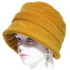 Chapeau polaire femme couleur moutarde
