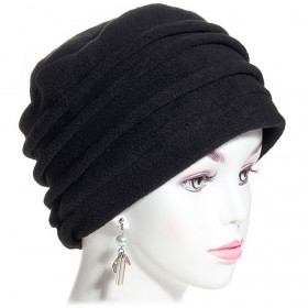 Béret en polaire pour femme coloris noir