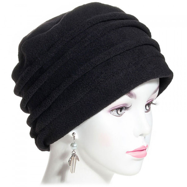 Béret en polaire pour femme coloris noir