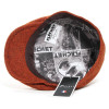 Casquette plate laine Harris tweed doublée polyester imprimé Fléchet