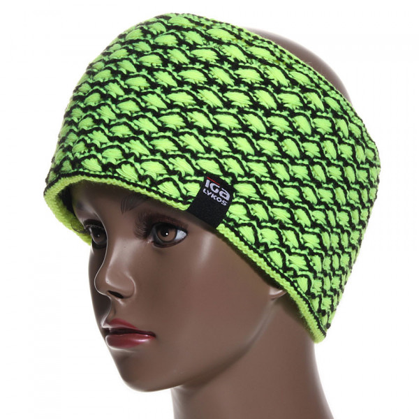 bandeau ski femme jaune anis