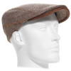 casquette en laine vierge surpiquée coloris taupe