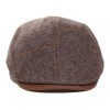 casquette hiver en laine vierge coloris marron