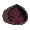 casquette hiver en laine vierge coloris marron