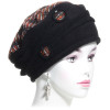 béret polaire waterproof orange et noir