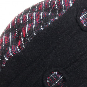 béret polaire imperméable avec calotte coloris fushia