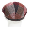 casquette plate laine vierge à carreaux