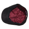Casquette Hatteras cuir noir nappa wax