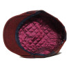 casquette laine vierge uni et carreaux