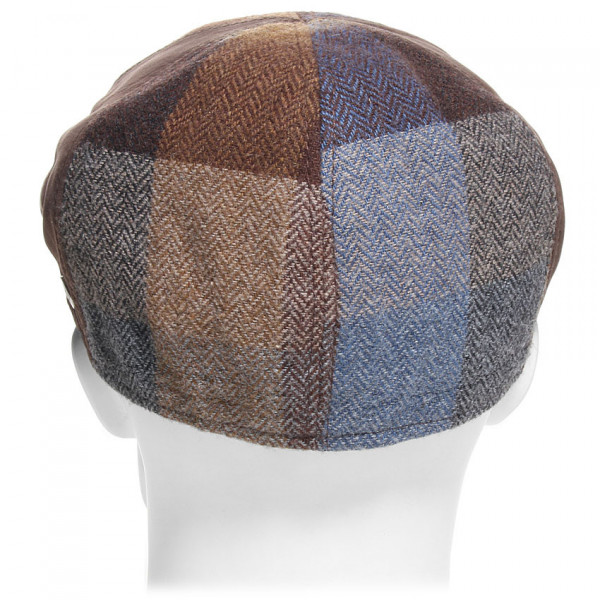 Casquette cuir et laine marron M by Fléchet