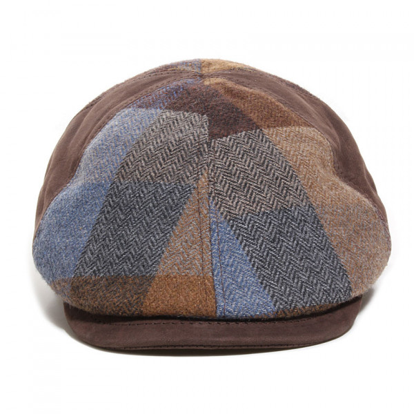 Casquette cuir et laine marron M by Fléchet