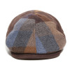 Casquette cuir et laine marron M by Fléchet