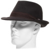 Chapeau feutre fedora coloris marron