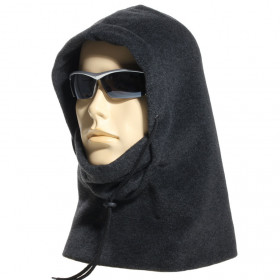 cagoule canadienne polaire gris anthracite