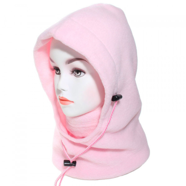 Cagoule femme polaire rose - LA BELLE QUEBEC - cag360