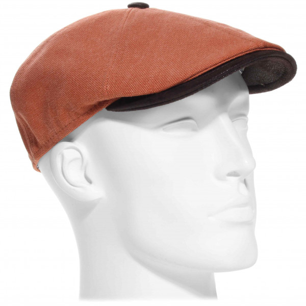 Casquette coton jeans coloris cuivré