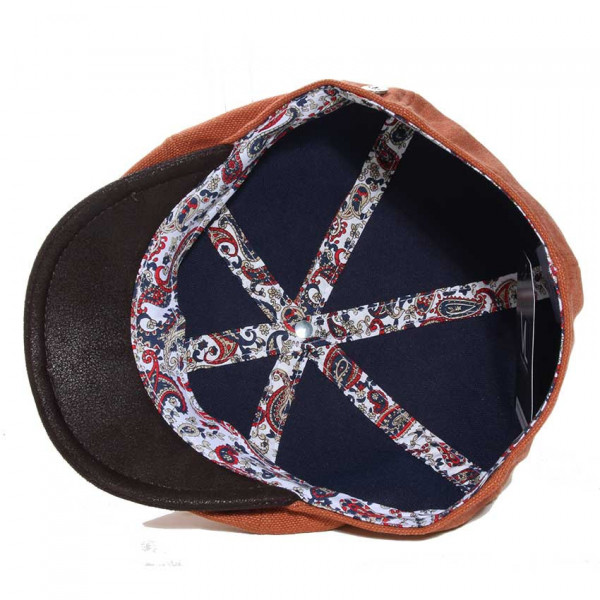 Casquette avec visière imitation cuir