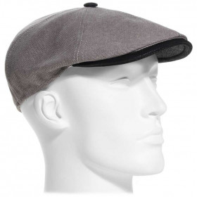 Casquette coton jean coloris gris