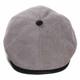 Casquette plate à six pans avec bouton