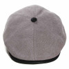 Casquette plate à six pans avec bouton