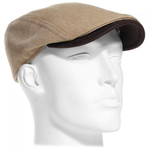 Casquette en coton canvas beige