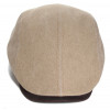 Casquette plate coton beige