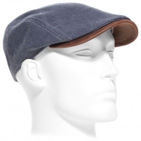 béret coton bleu jeans