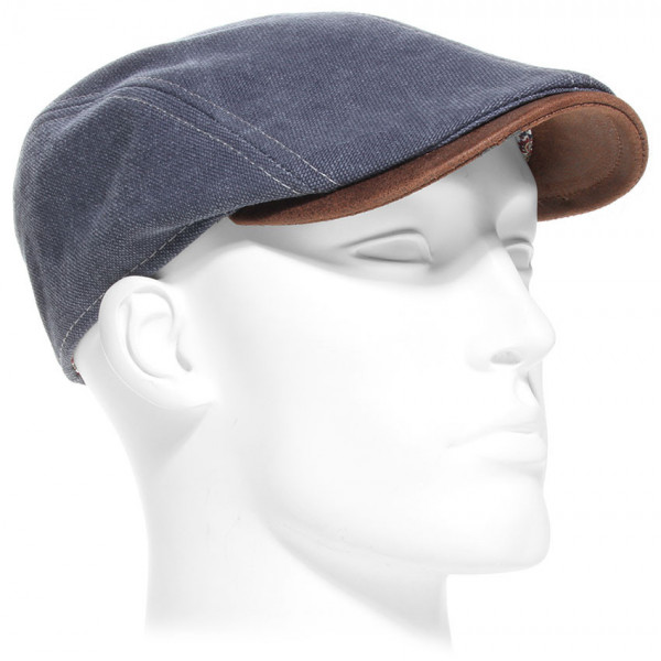 Casquette plate d'été en lin beige - HERMAN - woods