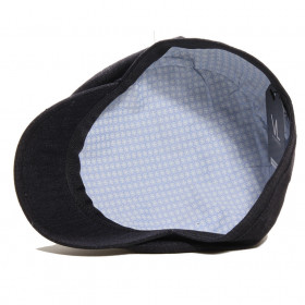 casquette béret lin noir