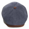 casquette plate à six pans avec bouton