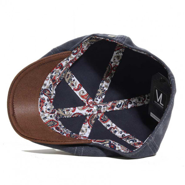 casquette avec visière imitation cuir