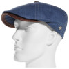 béret en lin coloris bleu jeans