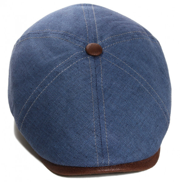 béret 6 pans avec bouton