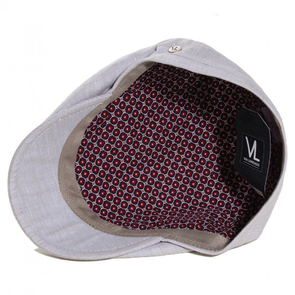 béret lin doublure fantaisie