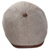 béret lin 6 pans avec bouton