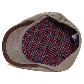 béret lin doublure fantaisie