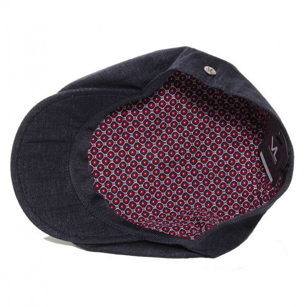 casquette gavroche lin doublure fantaisie